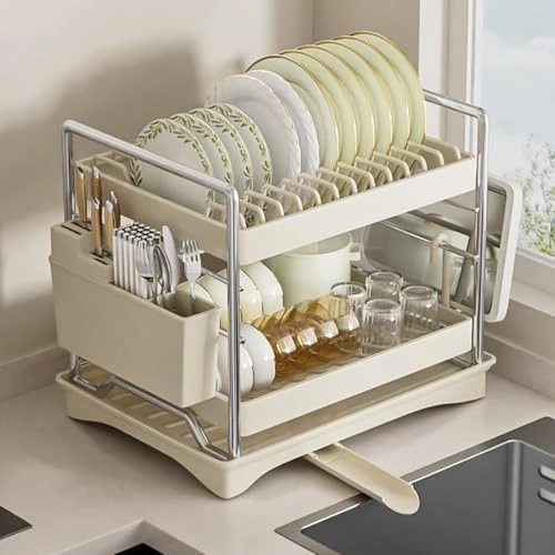 Over The Sink Dish Drying Rack 3 Tier Large Dish Rack Over The