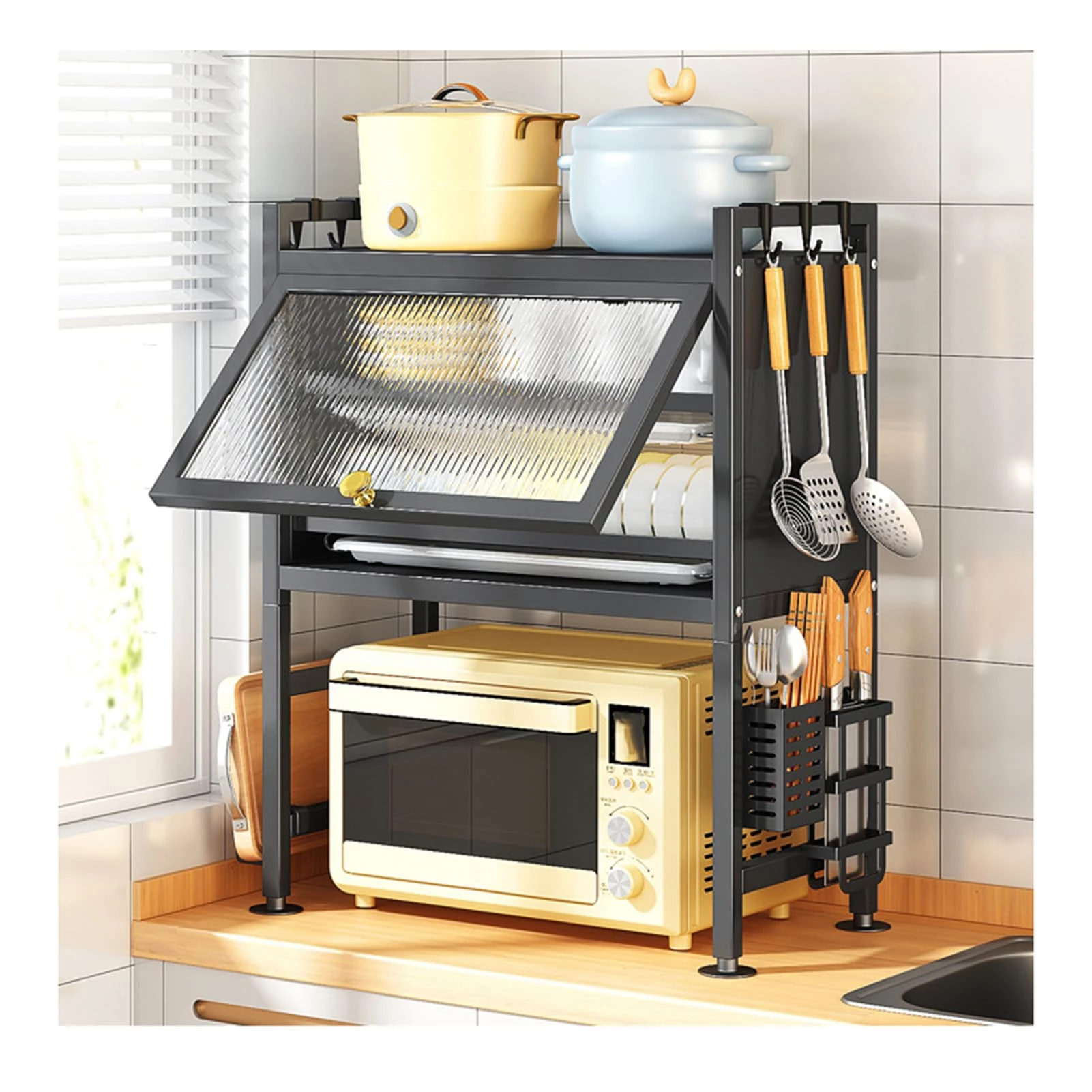 Over The Sink Dish Drying Rack 3 Tier Large Dish Rack Over The