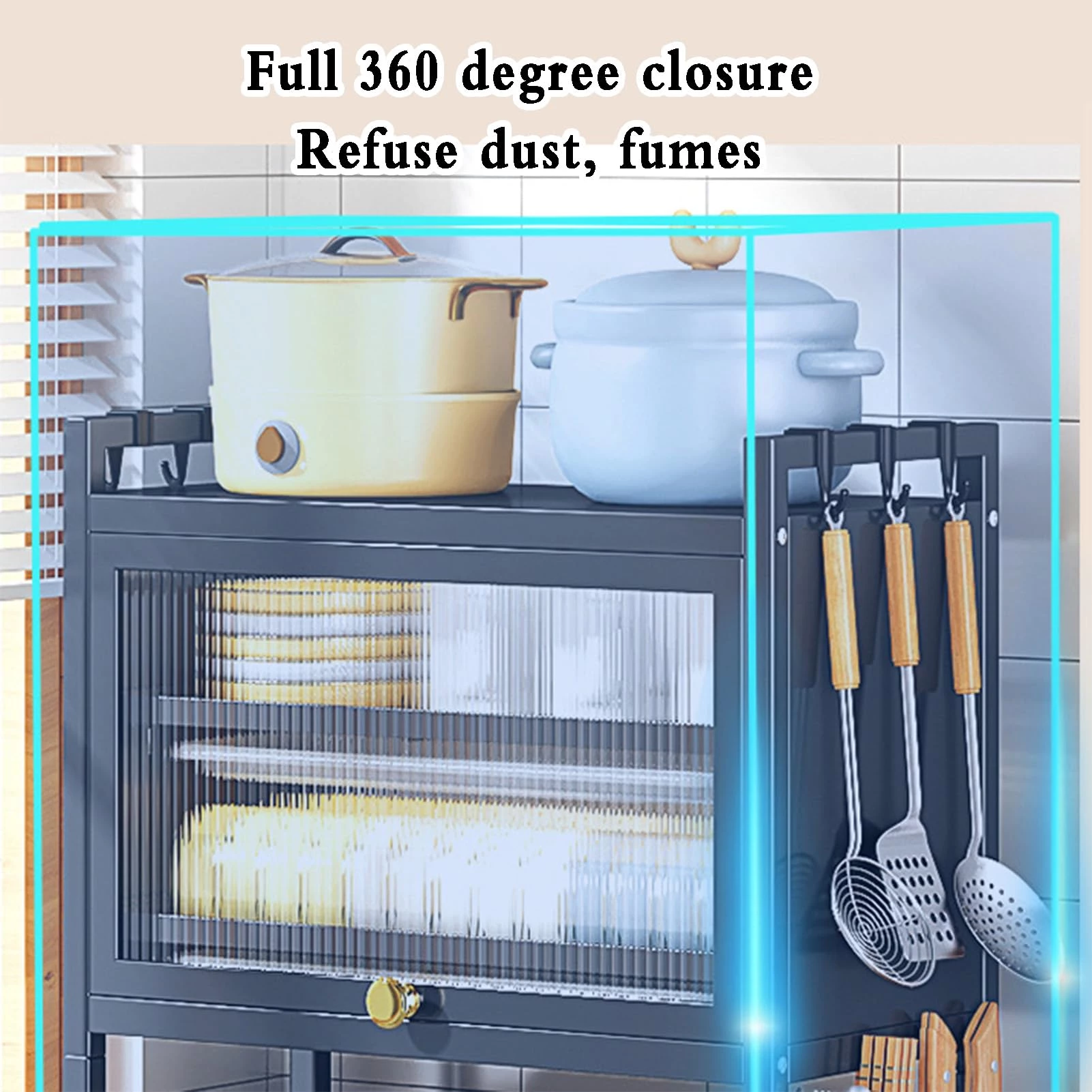 Kitchen Countertop Organizer, Microwave Oven Rack Shelf