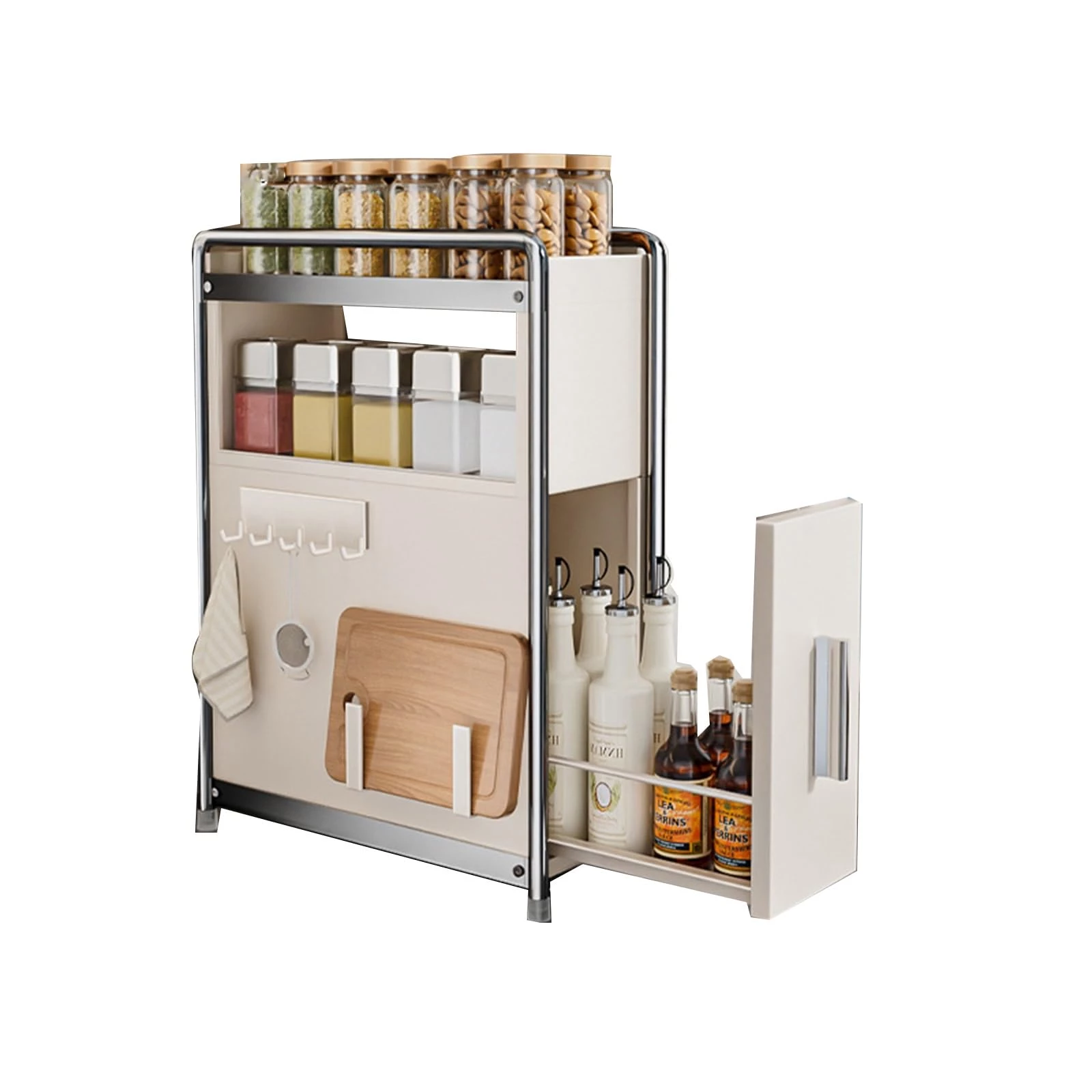 Drawer-type multi-layer spice rack