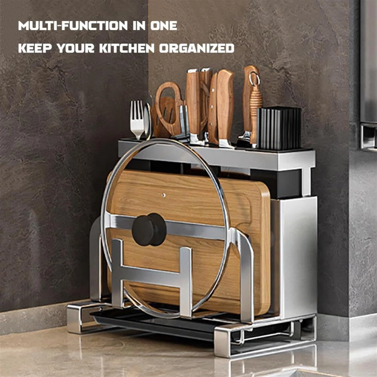 Kitchen knife rack chopping board storage rack
