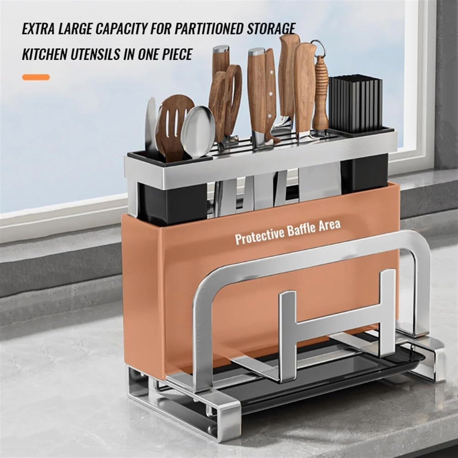 Kitchen knife rack chopping board storage rack
