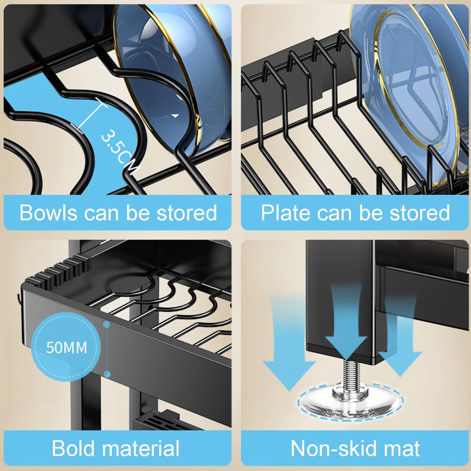 Over The Sink Dish Drying Rack