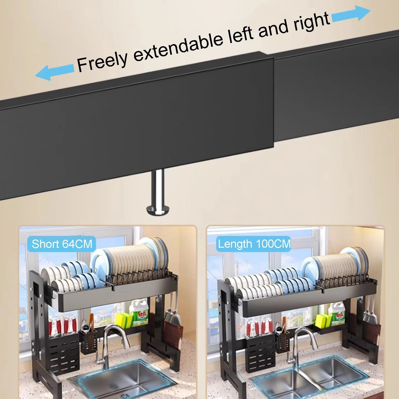Over The Sink Dish Drying Rack