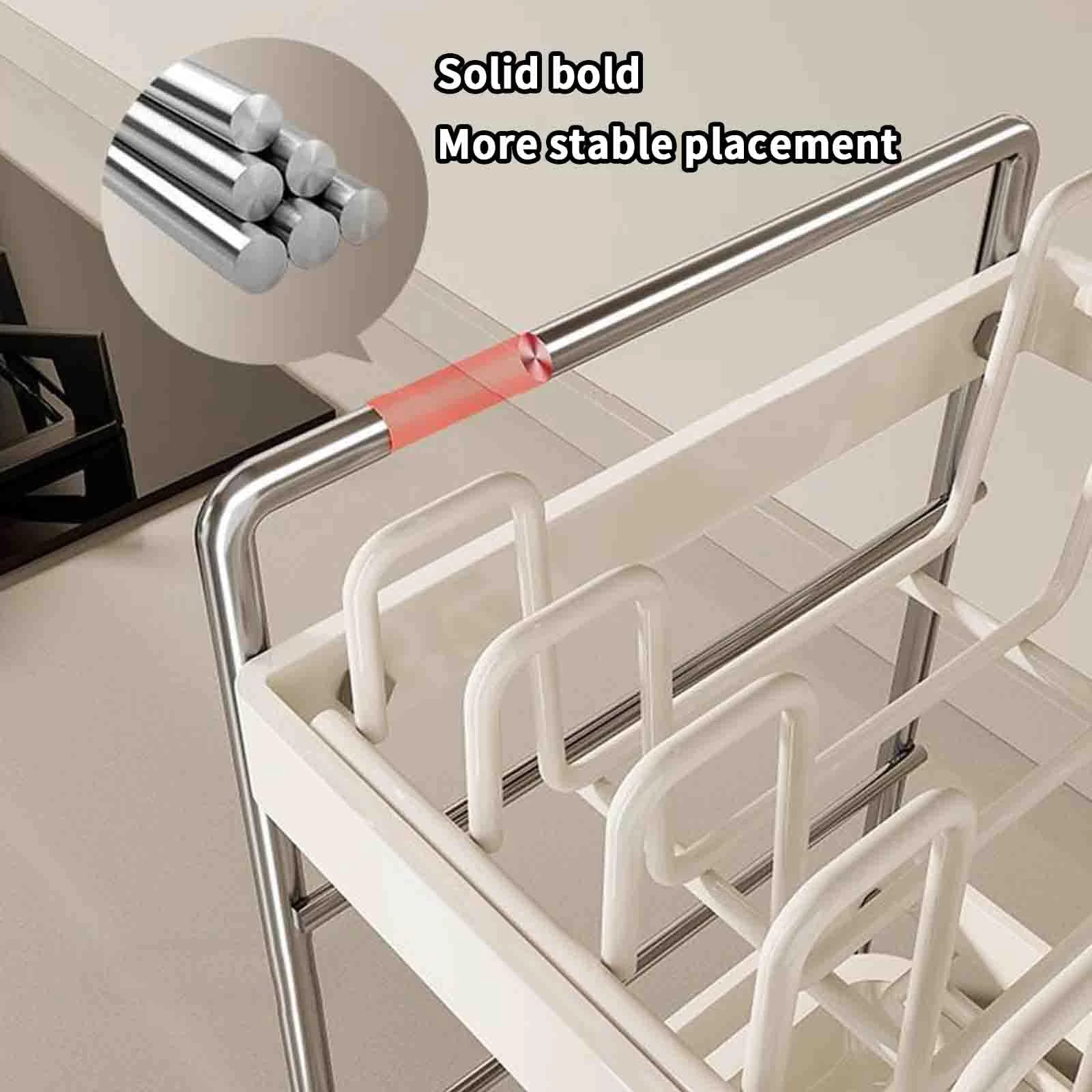 Dish drainer/dish drying rack with drip tray