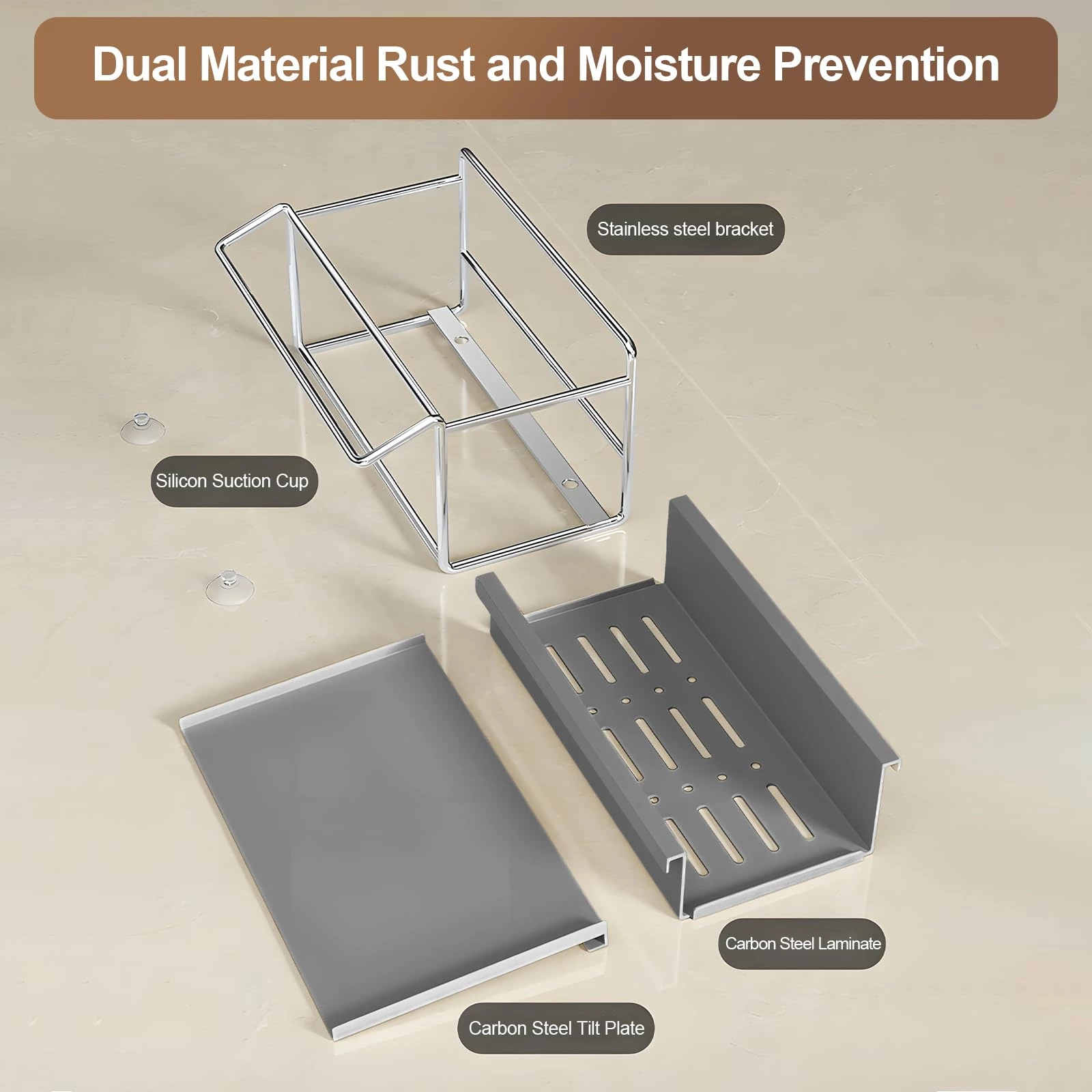 Self Draining Kitchen Sink Storage Rack
