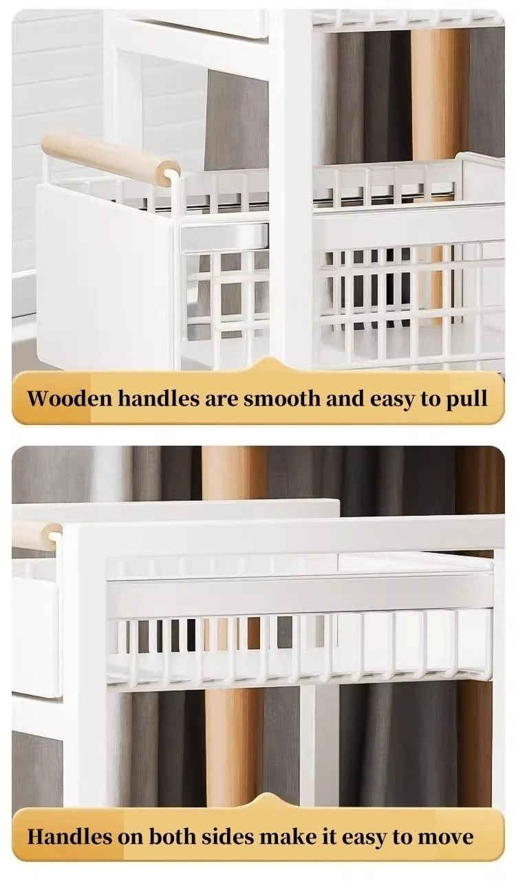 2-tier storage space removable roller metal storage rack